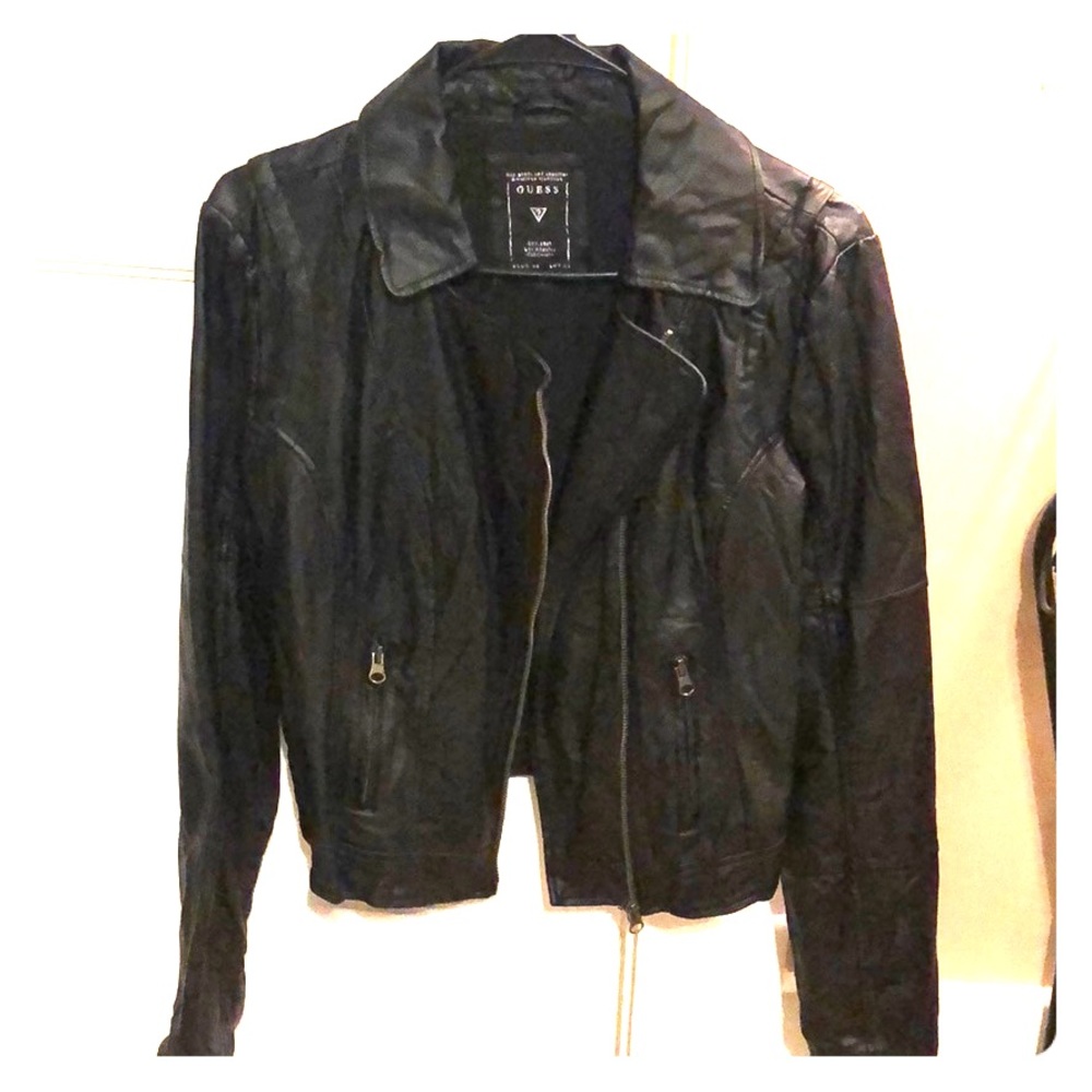 Women’s small leather Guess coat